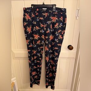 J Jill floral pants, size 14 NWT